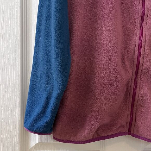 Patagonia Kids Micro D Snap-T Fleece Jacket Blue and Pink Girls Size Medium 10 - Picture 8 of 13